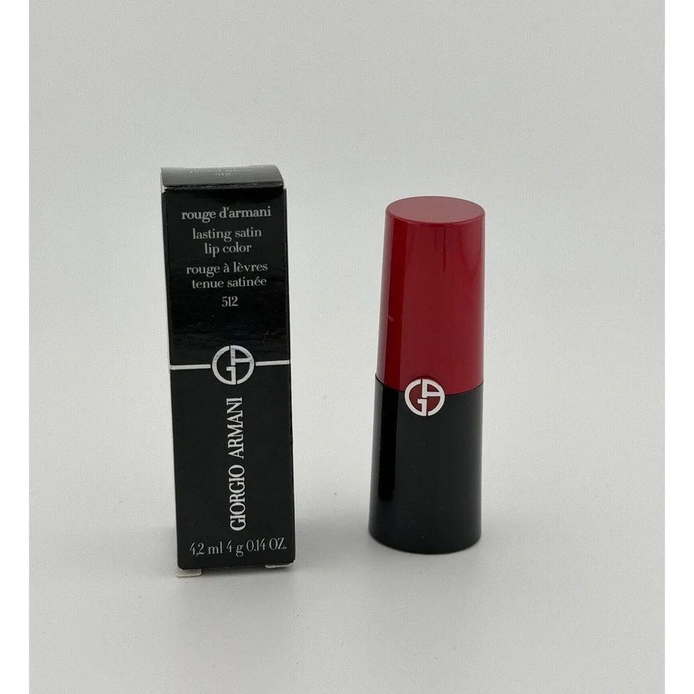 Giorgio Armani Rouge d'Armani Lasting Satin Lip Colour - 512 PASTEL GLOW  NEW 4g